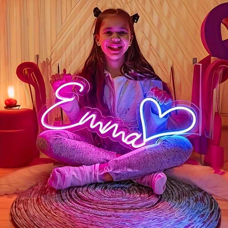 Lighting Decor Ideas - Kısma Düğmeli Özel Neon LED Duvar
