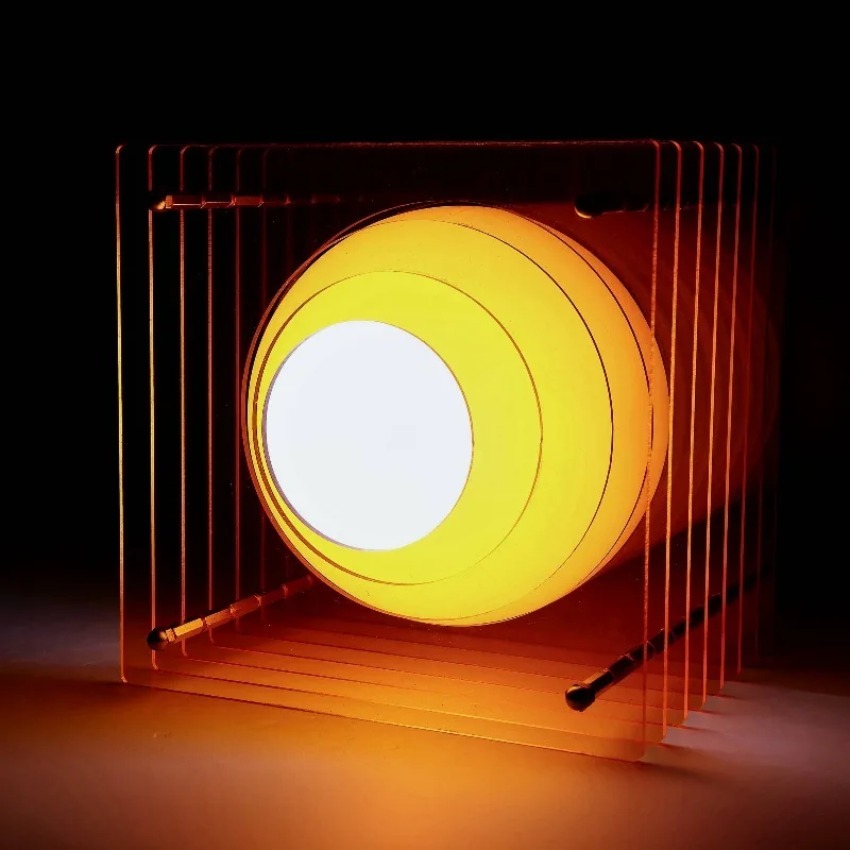 Home Lighting And Decor - DIY Akrilik Bin Katmanlı Lamba Ay