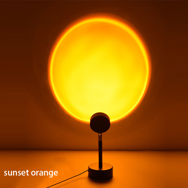 Sunset Lamp Projection - USB Şarj Edilebilir Masa Lambası Güneş