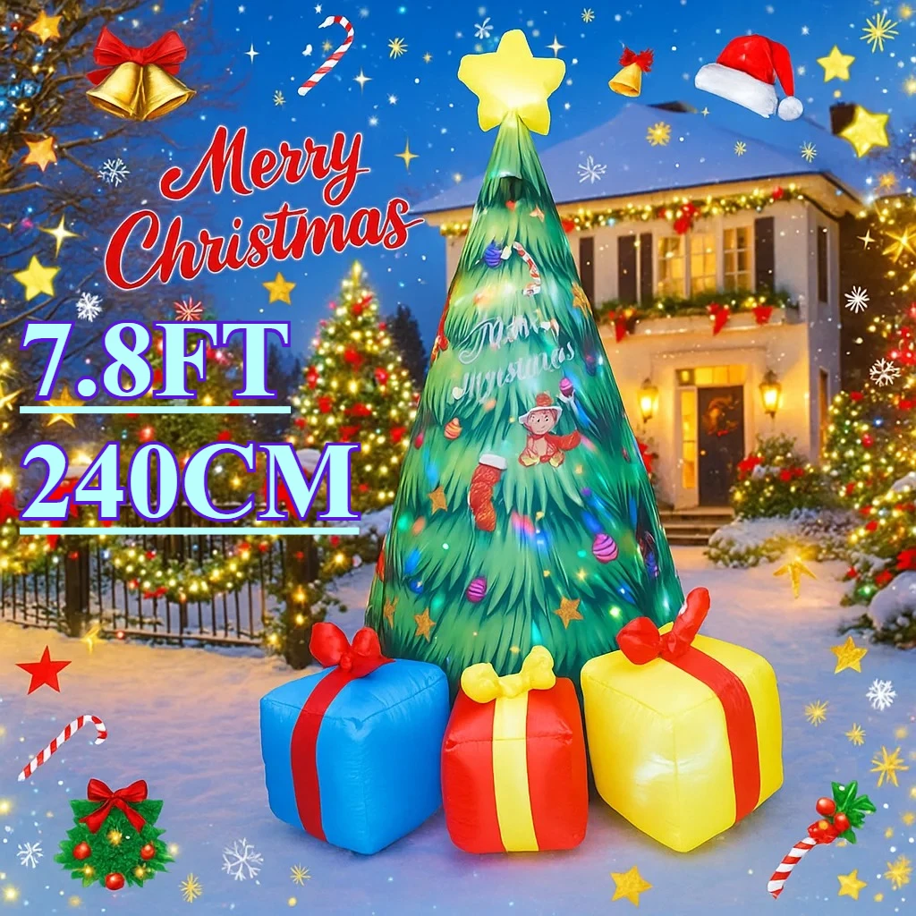 Lighting Tree Decor - LED Işıklar ve Hediye Kutuları ile