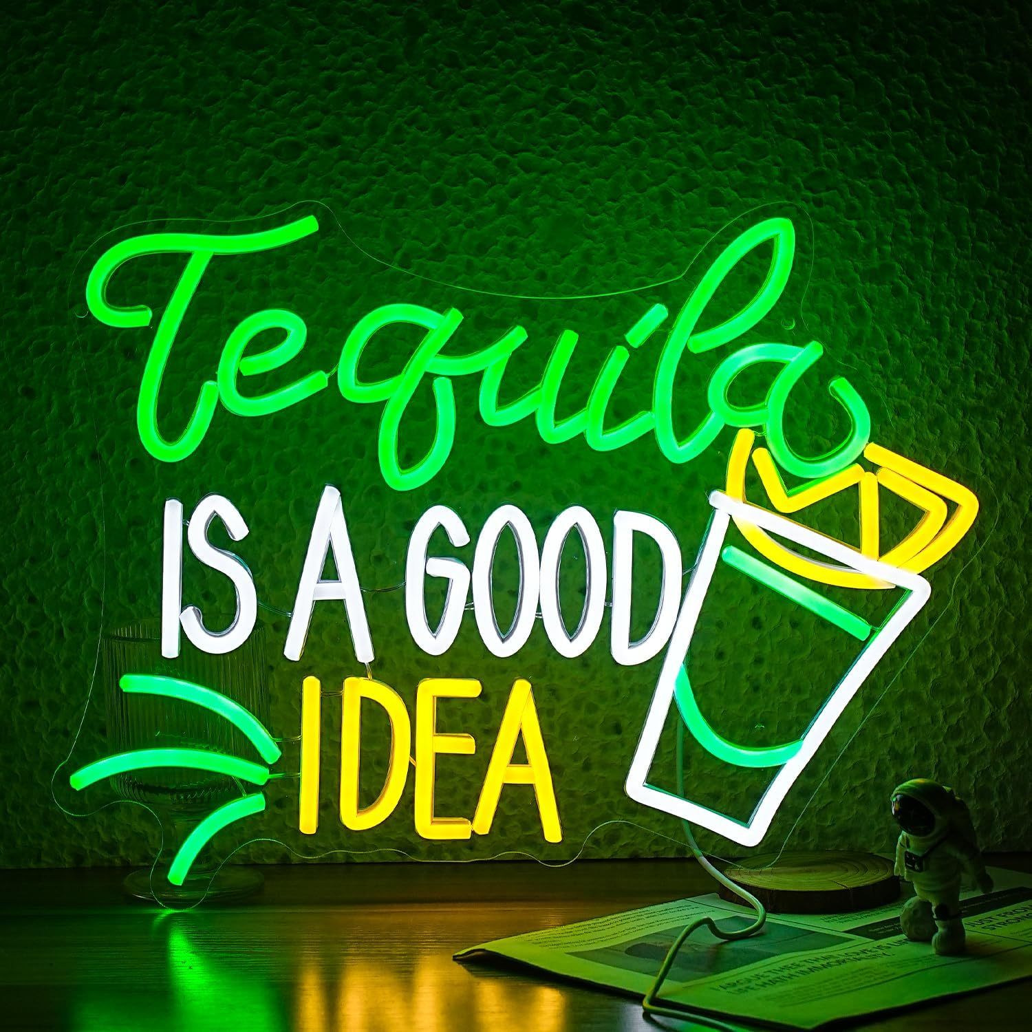 Outdoor Lighting Decor Ideas - Tekila İyi Bir Fikirdir Neon Tabela