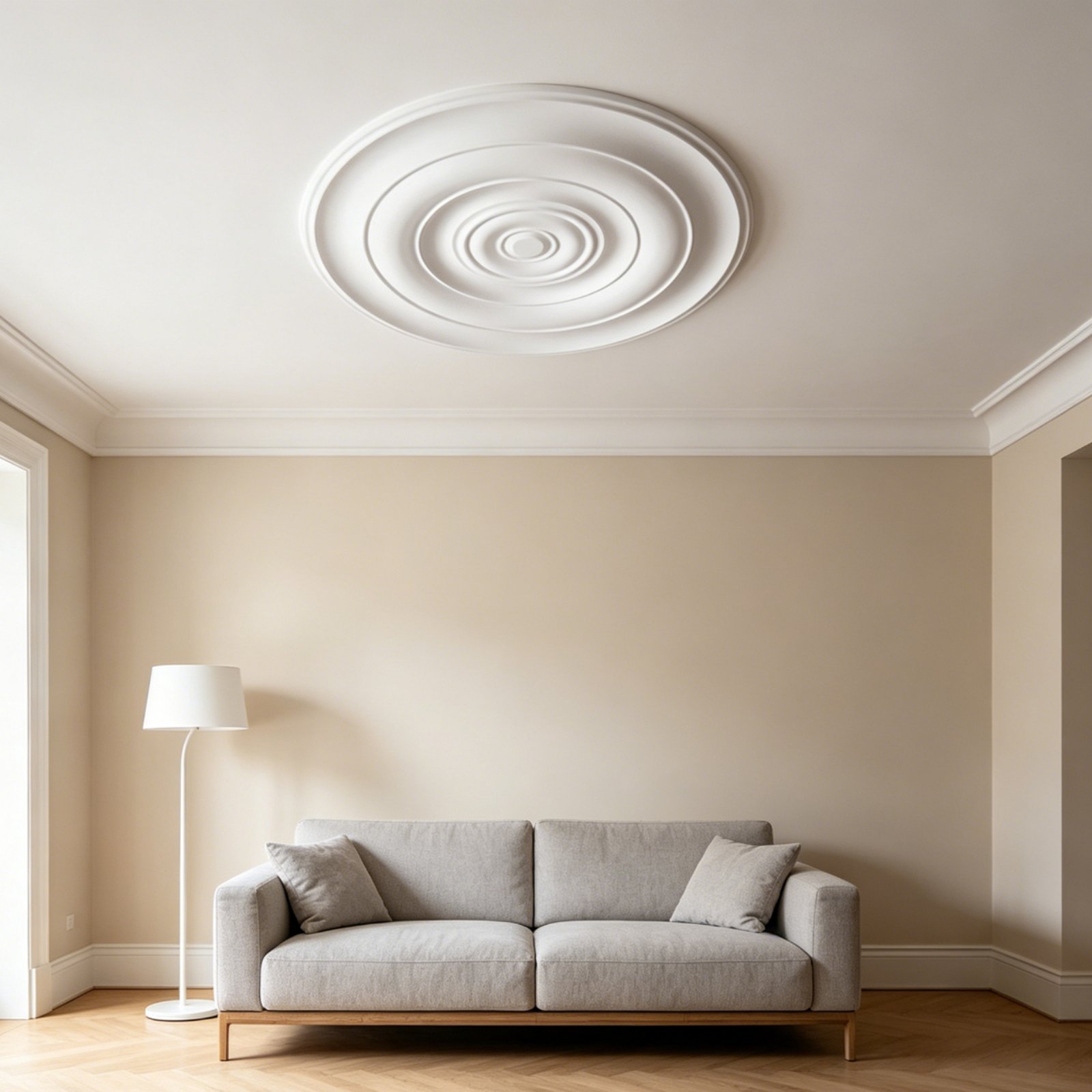 Lighting Decor - Yuvarlak Tavan Madalyonu Avrupa Tasarımı PU