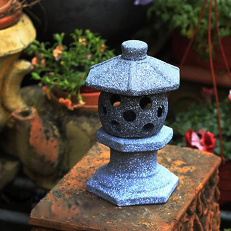 Japanese Lighting Decor - Japon tarzı Seramik İmitasyon Taş Lamba,
