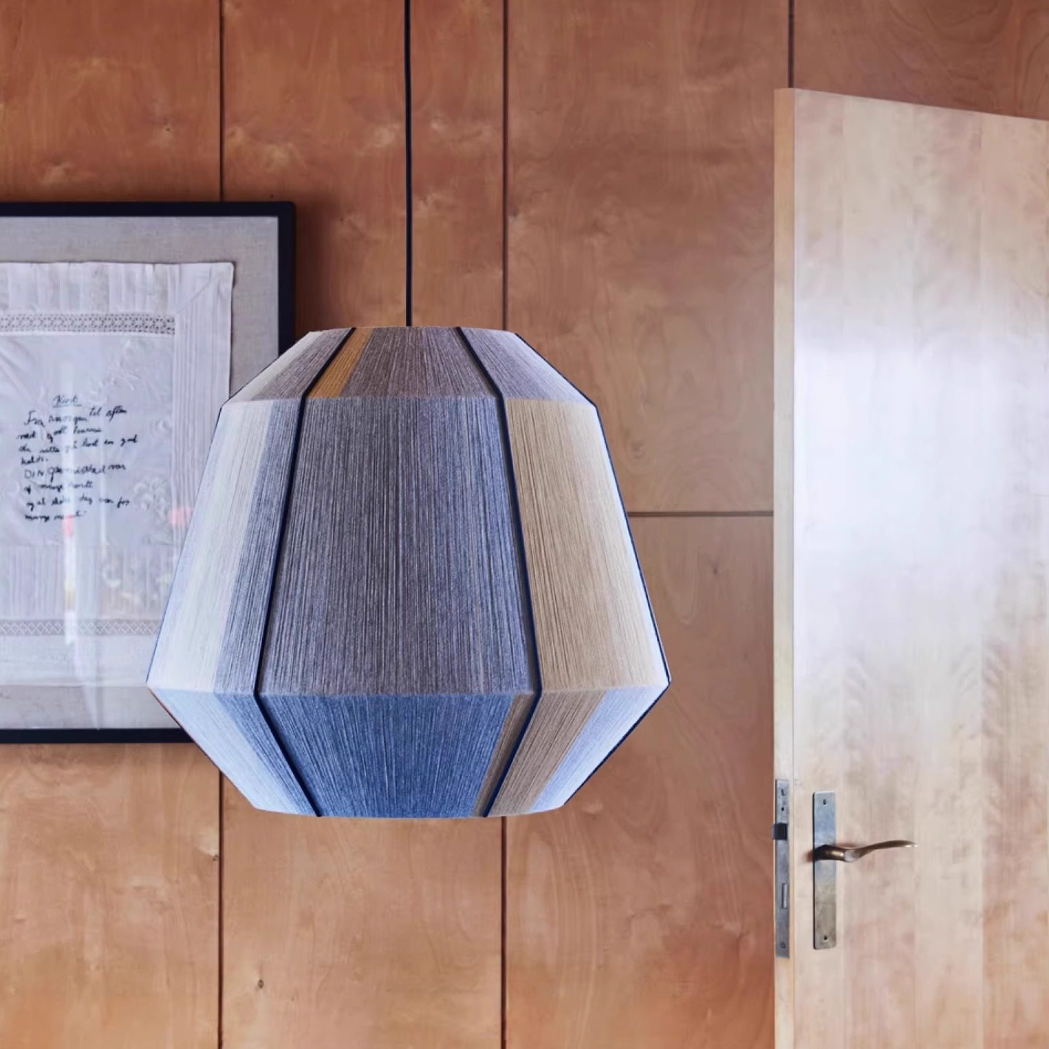 Geometric Lamp Shade - Rattan sarkıt lamba Boho Geometrik asılı
