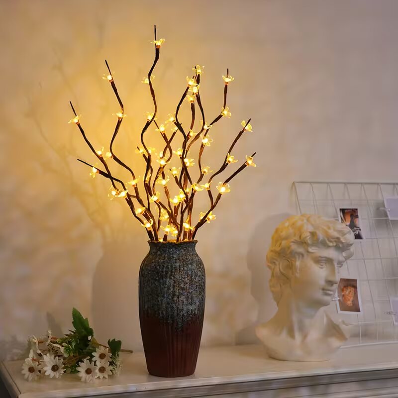 Home Lighting And Decor - 1/2 adet 20LED kiraz çiçeği ağacı