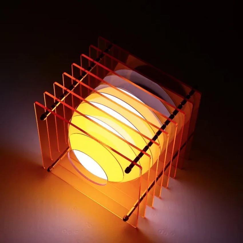 Lighting Decor Ideas - DIY Ay Lambası Akrilik Bin Katmanlı