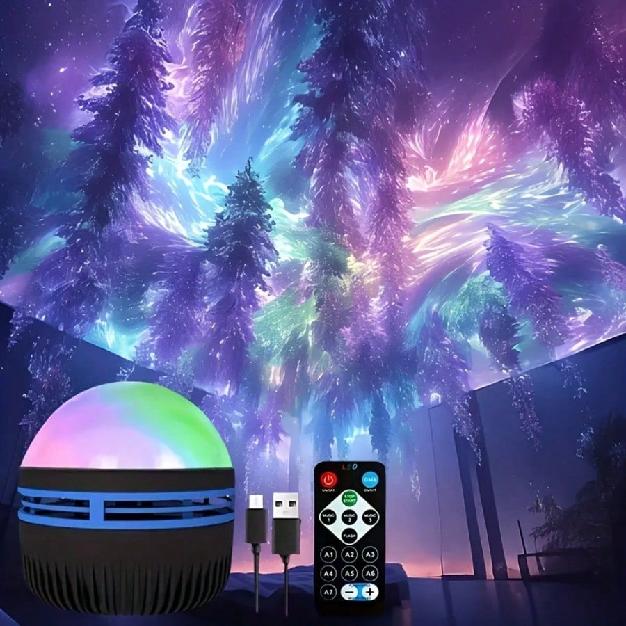 Decor Lighting Pack - 1 Adet Gece Lambası Projektörü, Uzaktan