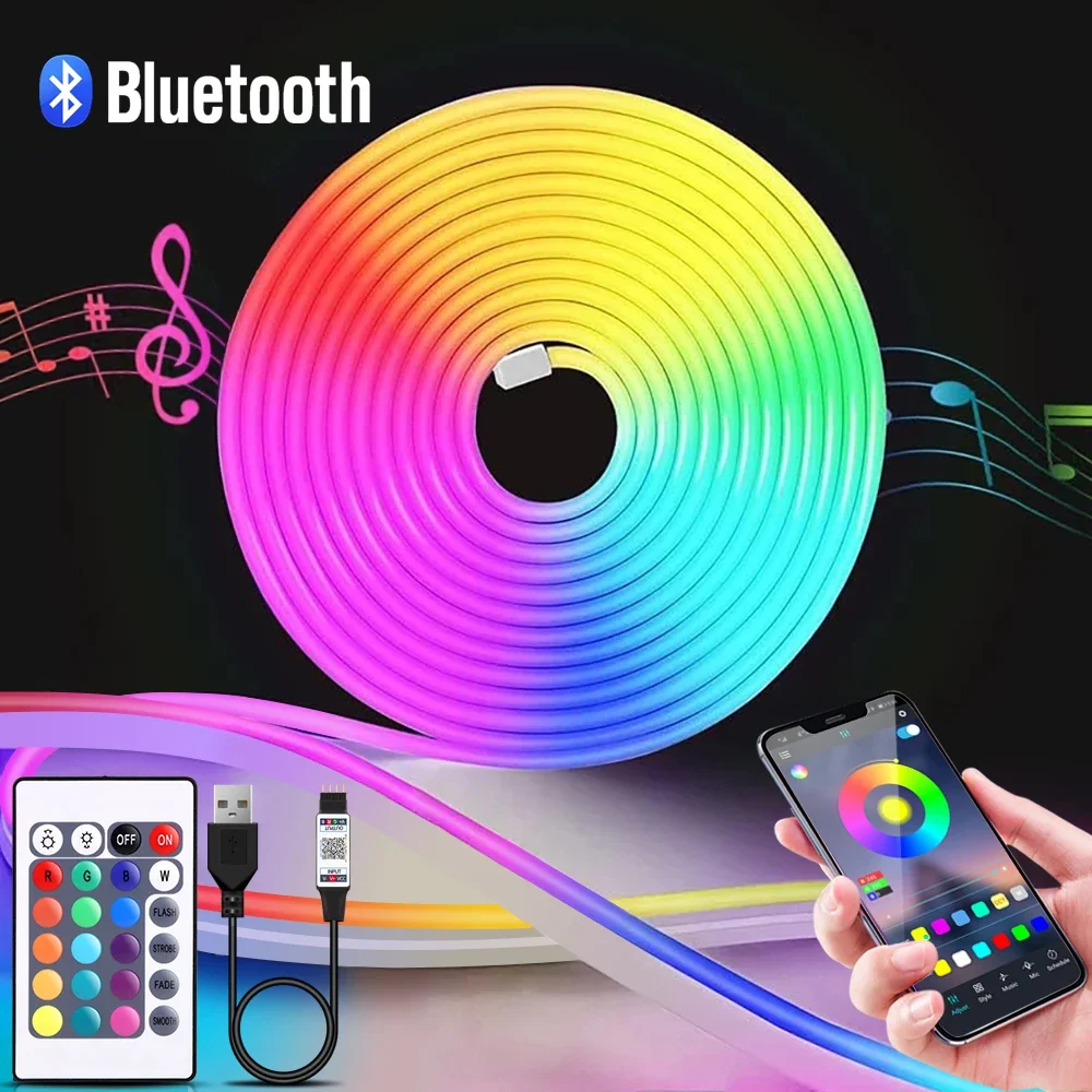 Lighting Decor Ideas - 1-5m RGB LED Neon Şerit Işık