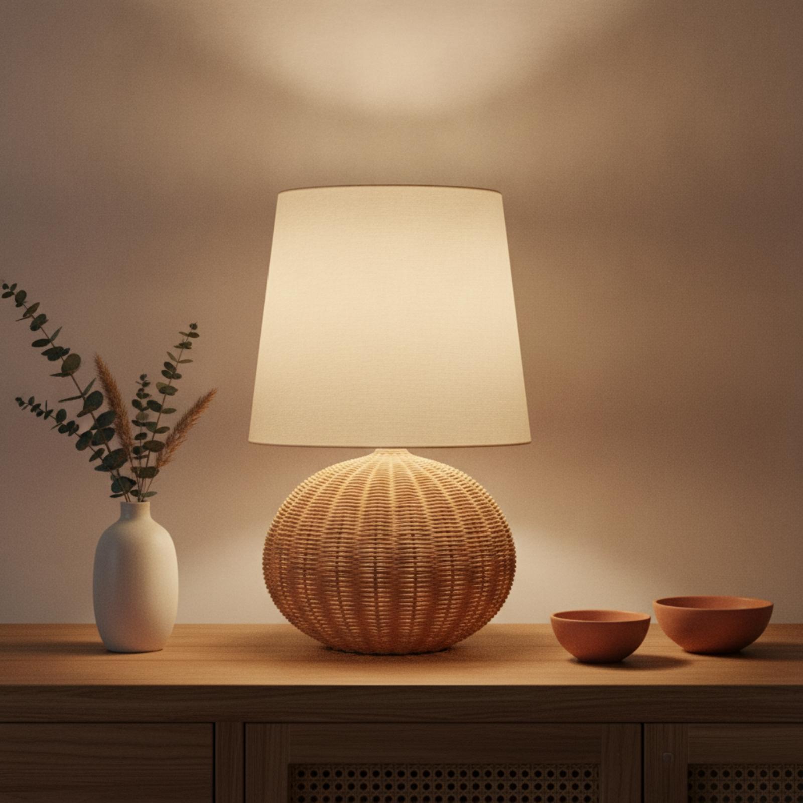 Yatak Başı Lambası Rattan Taba - Lighting Decor In Room incelemesi ve fiyatı