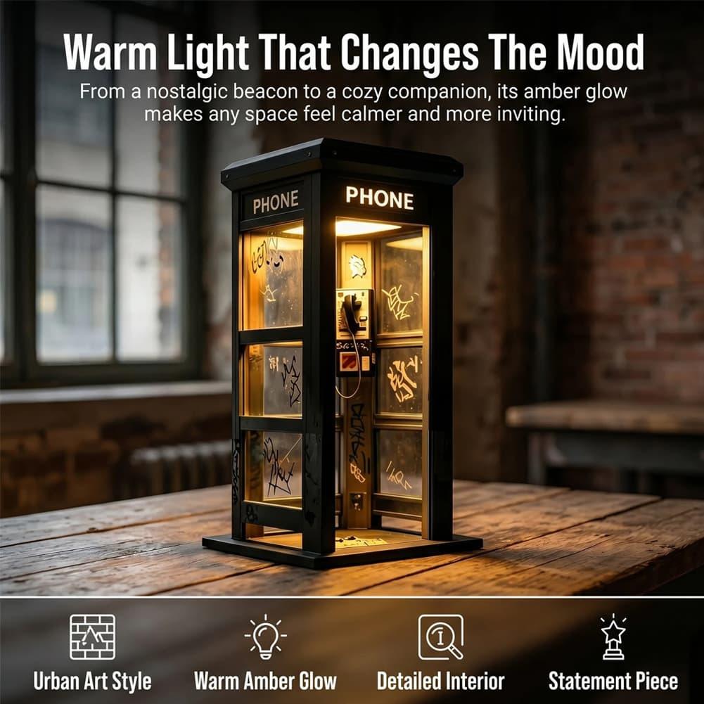 Retro Graffiti Telefon Kulübes - Lighting Decor Ideas incelemesi ve fiyatı