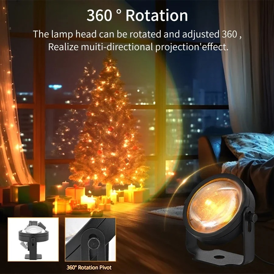 Tuya Akıllı Led Gün Batımı Pro - Sunset Lamp Projection incelemesi ve fiyatı