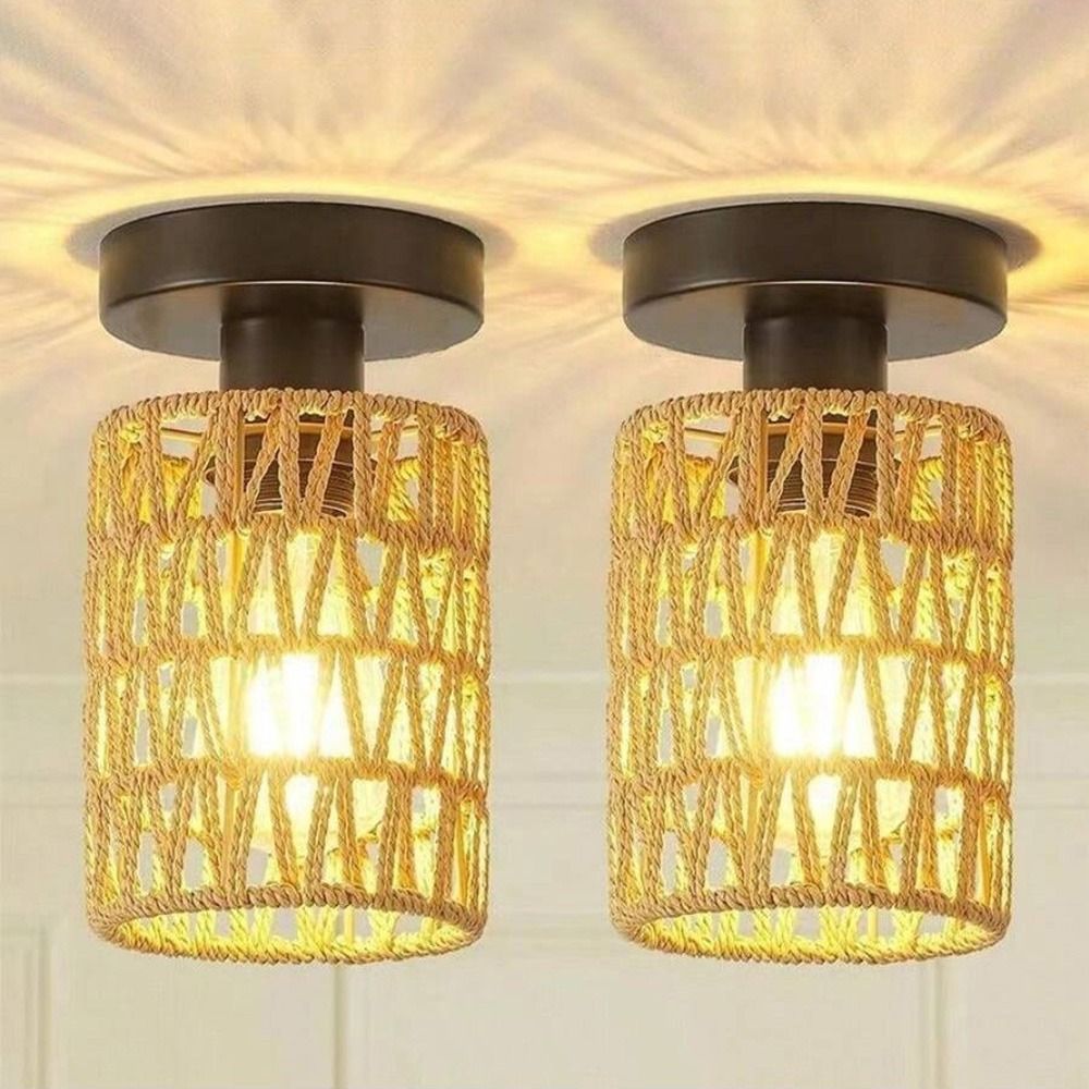 Dokuma Tasarımlı Hasır Abajur  - Geometric Lamp Shade incelemesi ve fiyatı