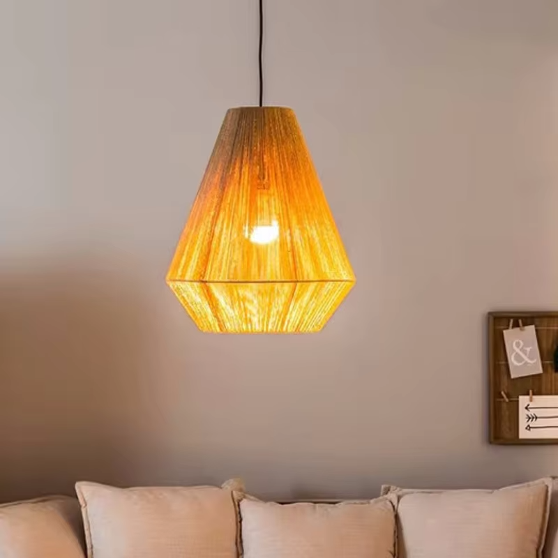Rattan sarkıt lamba Boho Geome - Geometric Lamp Shade incelemesi ve fiyatı