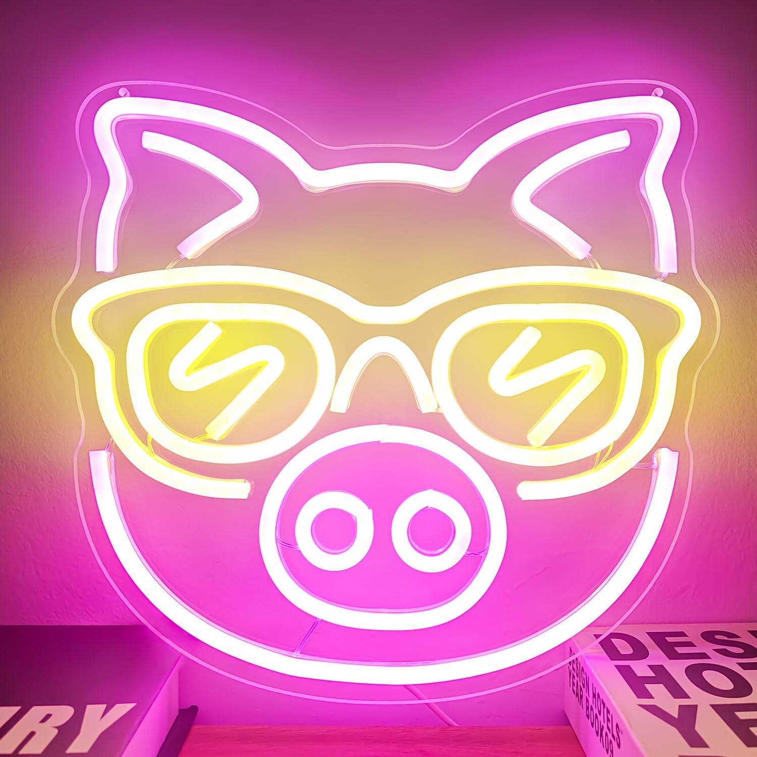 Sarı Gözlü Pembe Domuz Neon Iş - Outdoor Lighting Decor Ideas incelemesi ve fiyatı