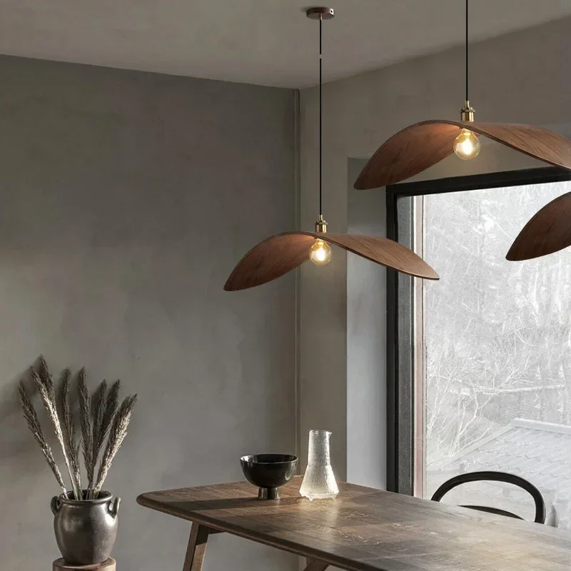 Modern Wabi Sabi Ceviz Avizele - Japanese Lighting Decor incelemesi ve fiyatı