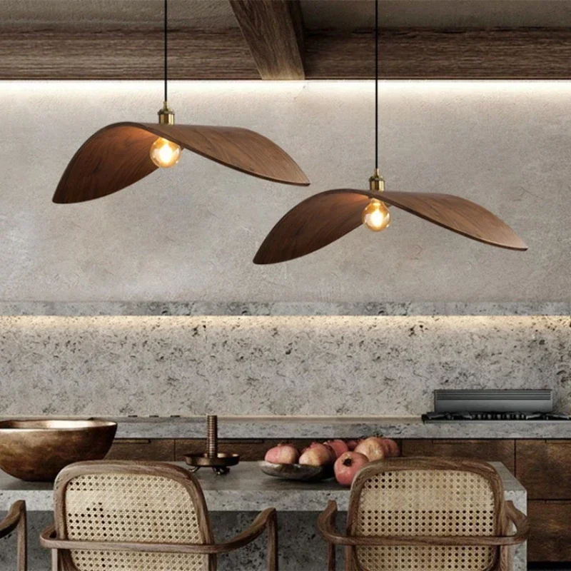 Modern Wabi Sabi Ceviz Avizele - Japanese Lighting Decor incelemesi ve fiyatı
